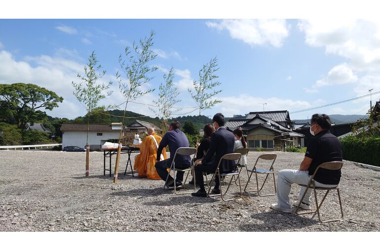 地鎮祭の様子