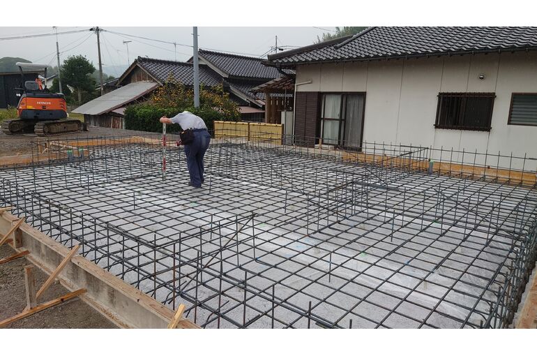 基礎配筋写真